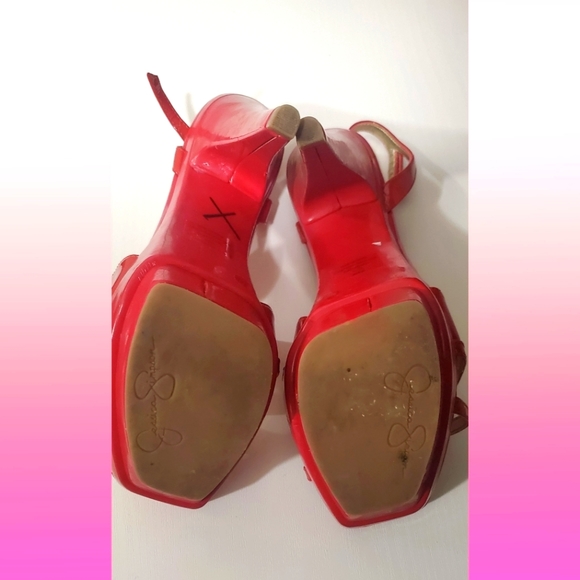 Jessica Simpson high heals - Red - Picture 3 of 4